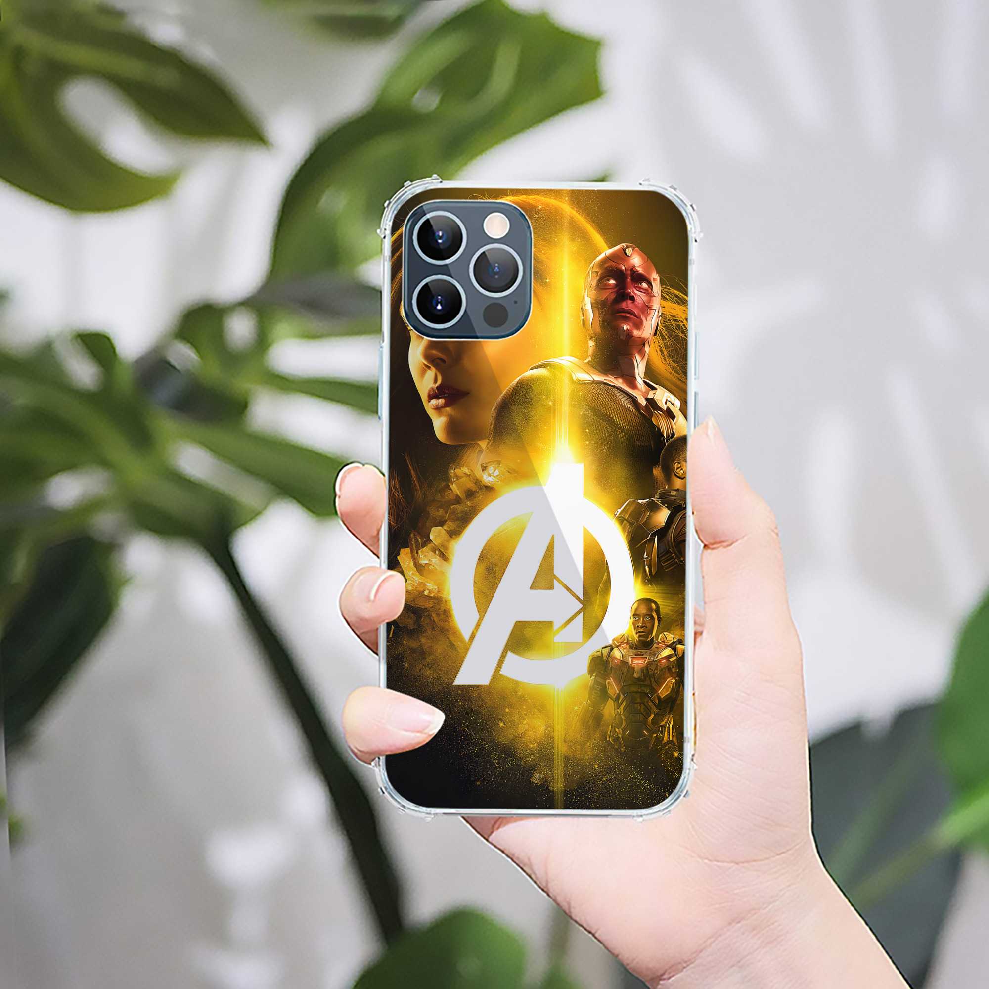 （画像用） アベンジャーズ The Avengers 【iPhone 12シリーズ対応】透明スマホケース（クリアソフトケース）